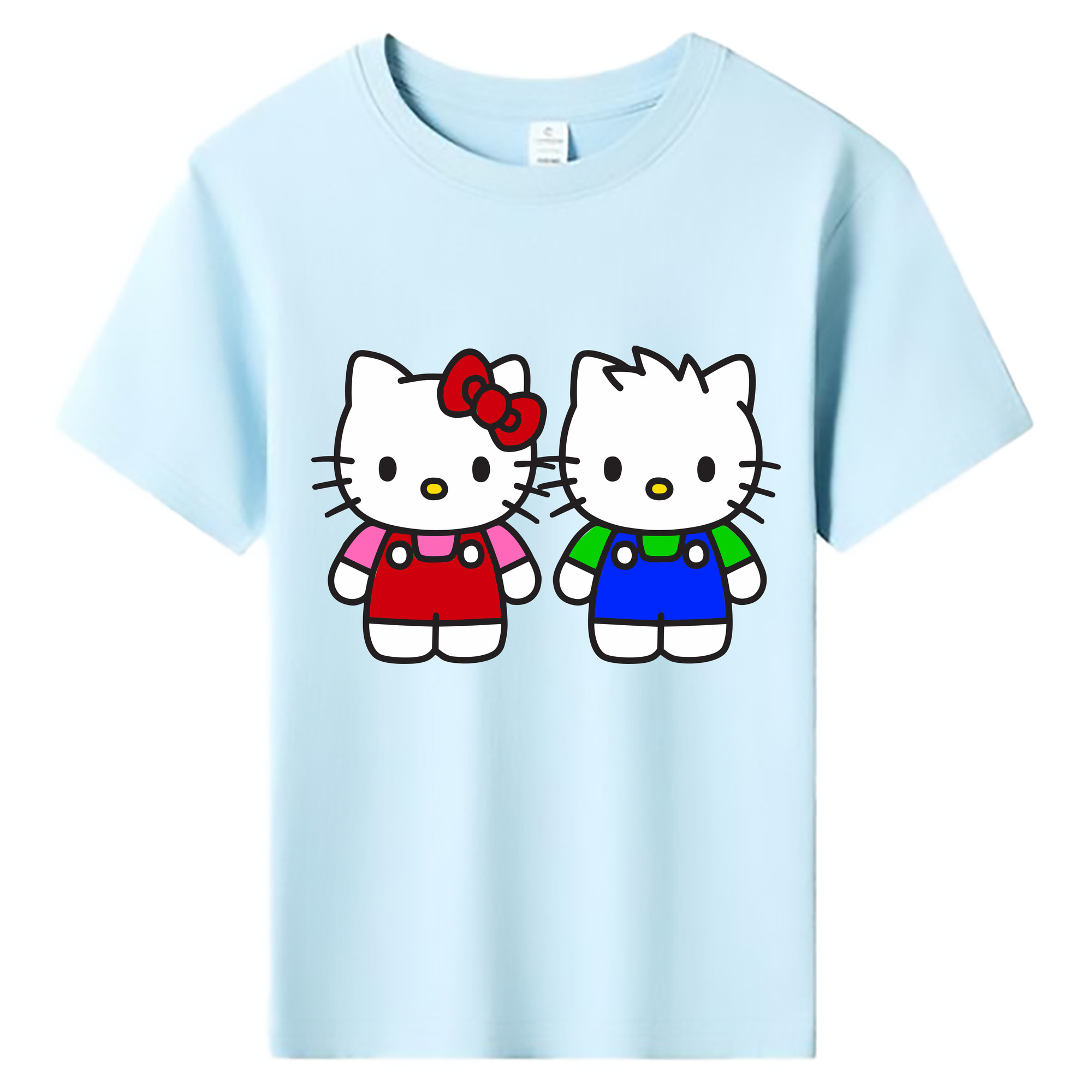 （画像用） Hello Kitty ハローキティ 綿100％キッズTシャツ（フロントプリント）